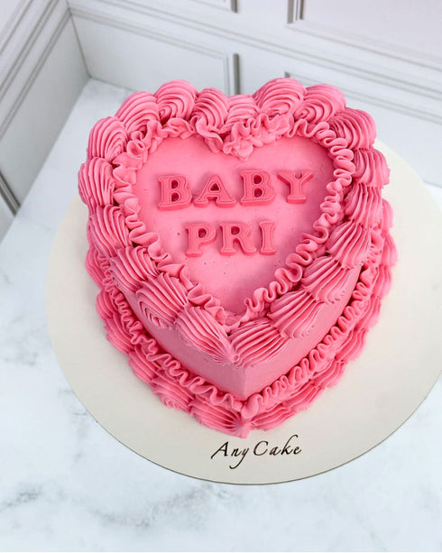 Vintage Cake Corazón